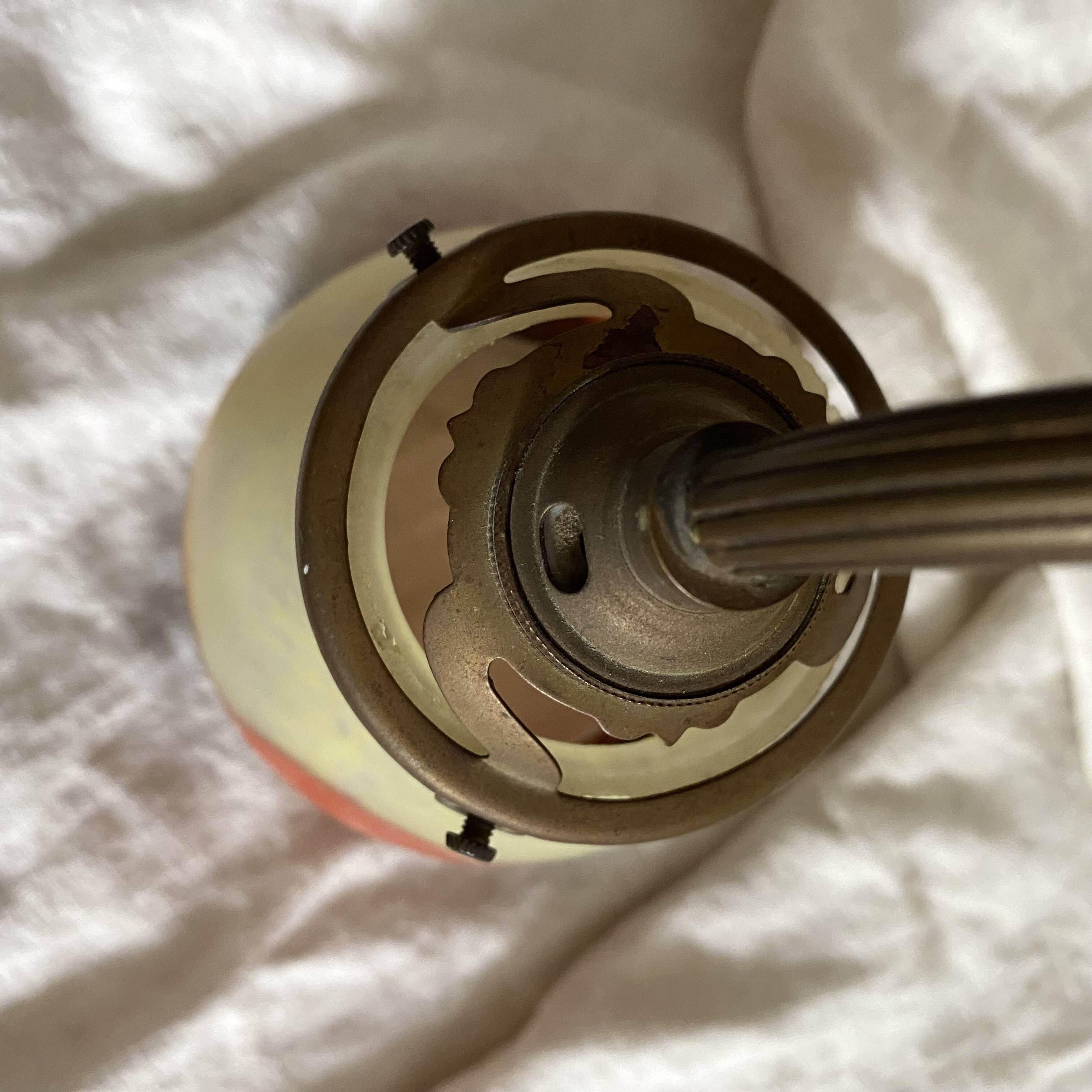 Antique bronze and glass paste wall light