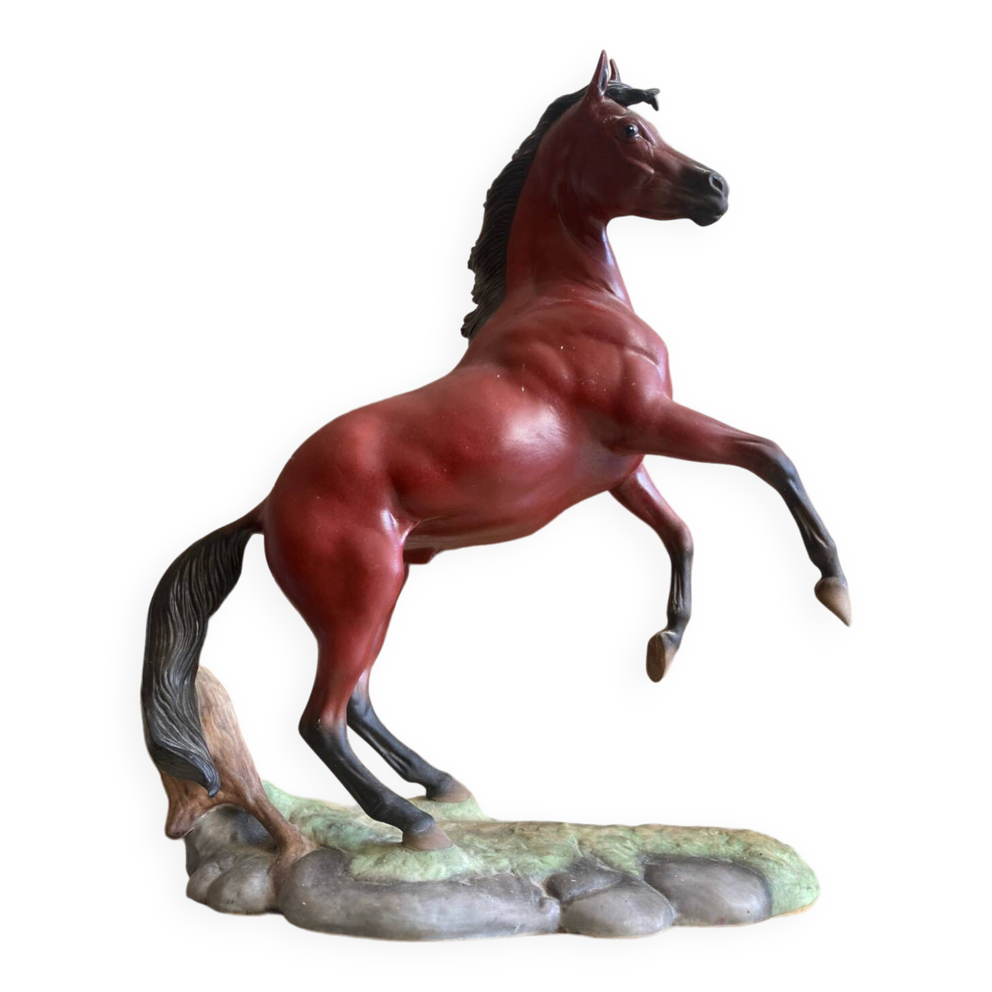 Porcelain horse statue (the red pony)