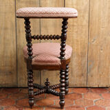 Louis XIII style chair in solid mahogany