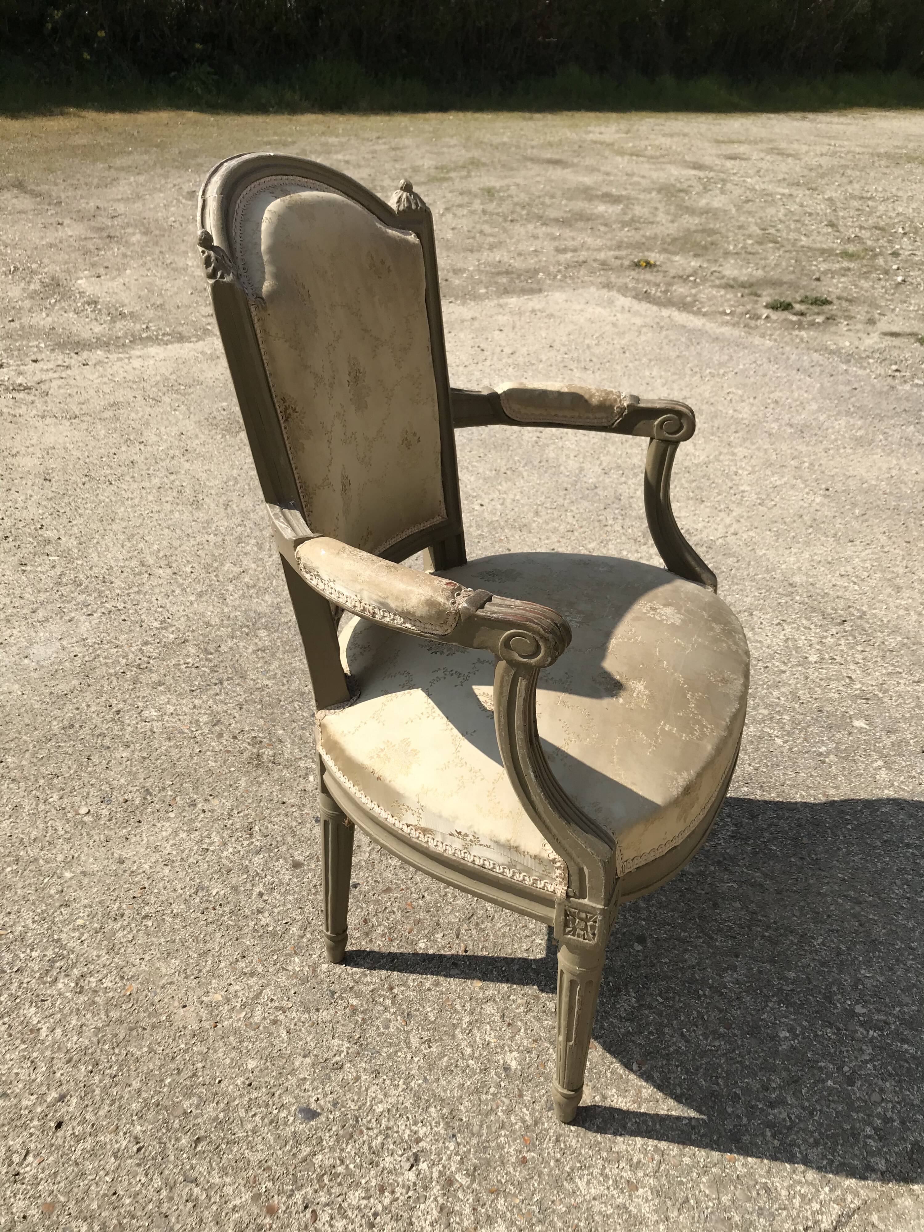 Louis XVI period armchair