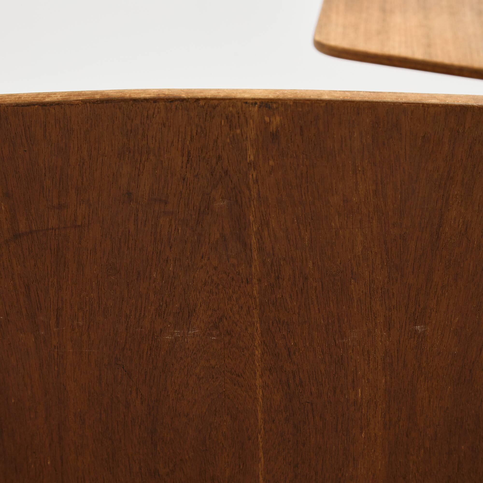 Teak chair with writing tablet