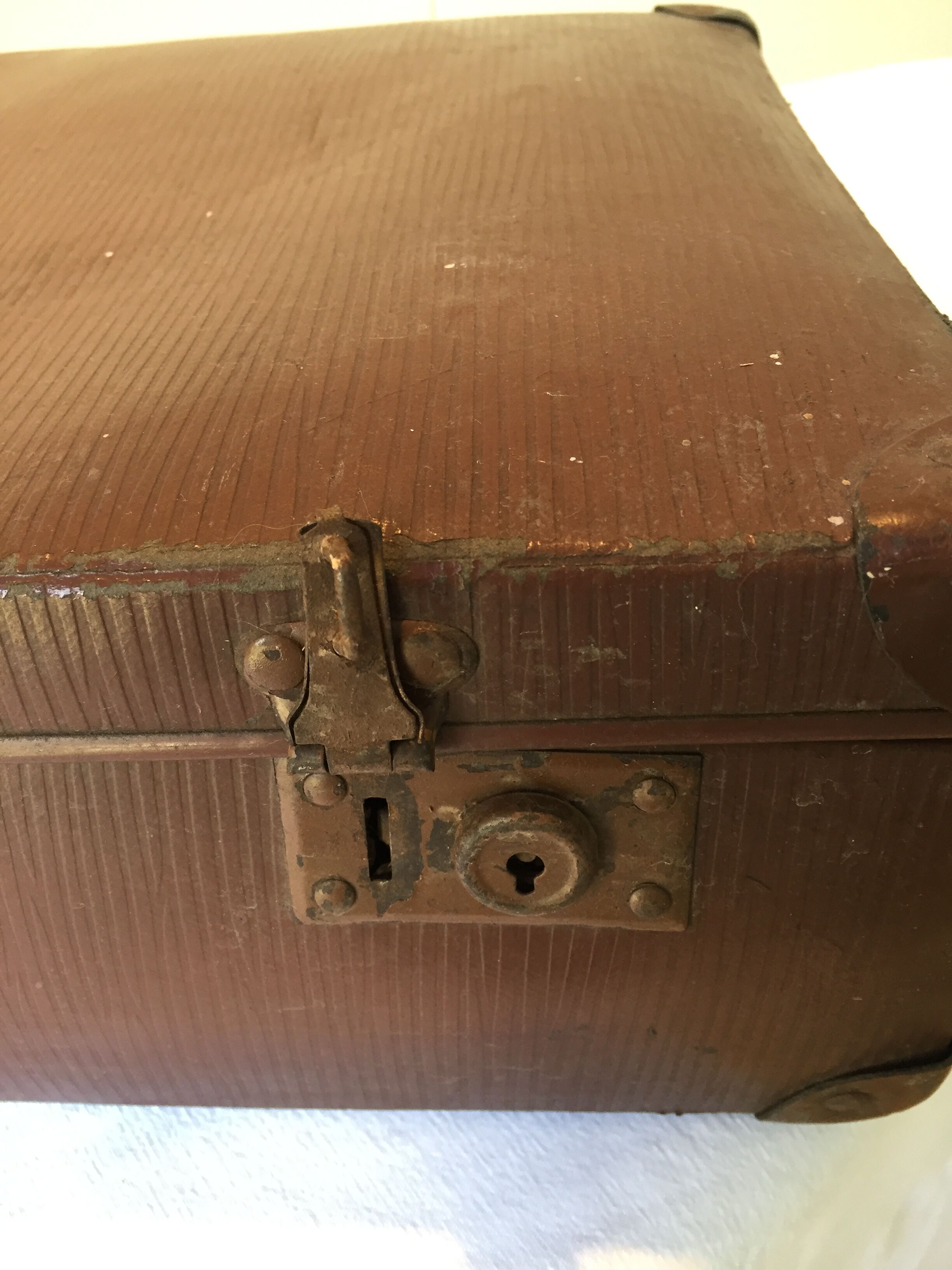 Vintage cardboard suitcase