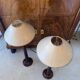 Pair of English lamps