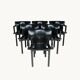 A set of chairs and armchairs, Anna Castelli for Kartell, Italy, 80s.