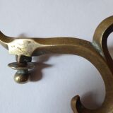 Three-pointed gilded bronze wall candlestick