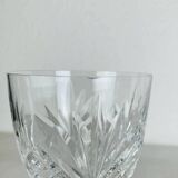 2 large stemmed glasses, Chantilly model by Saint Louis, crystal