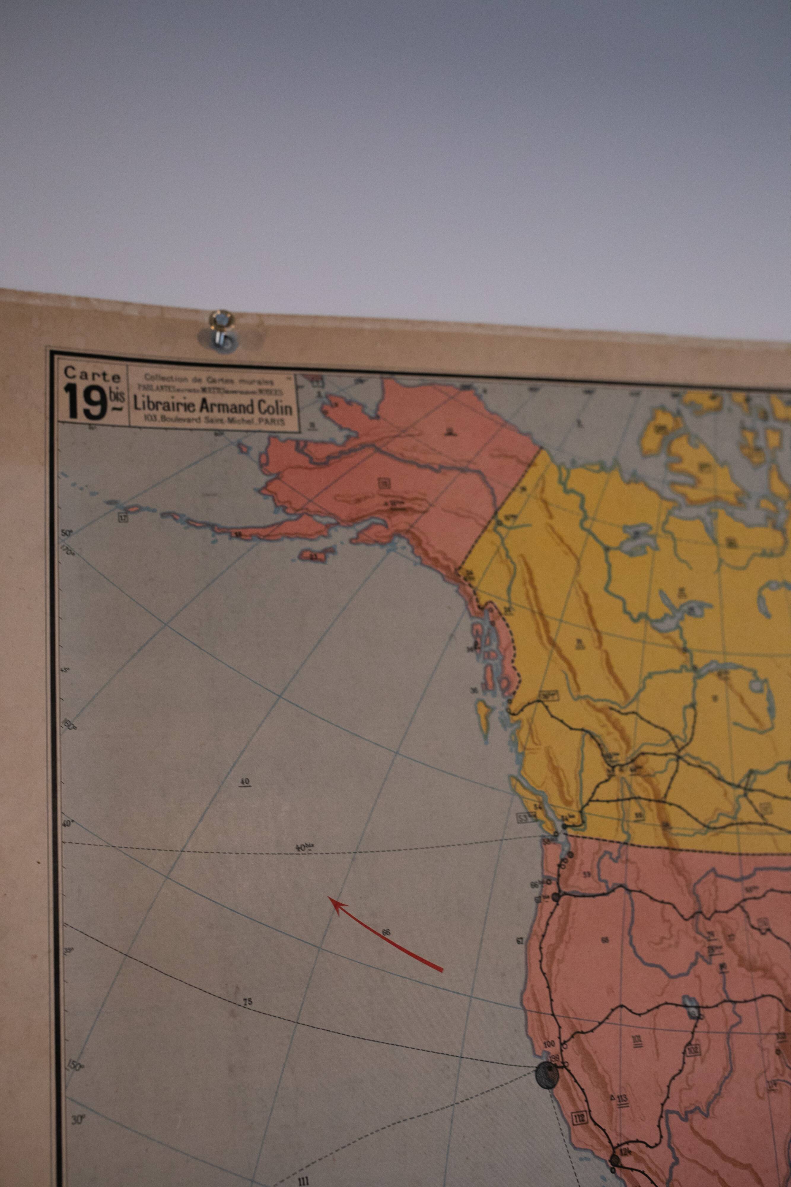 Carte VidalLlablache Amérique du nord