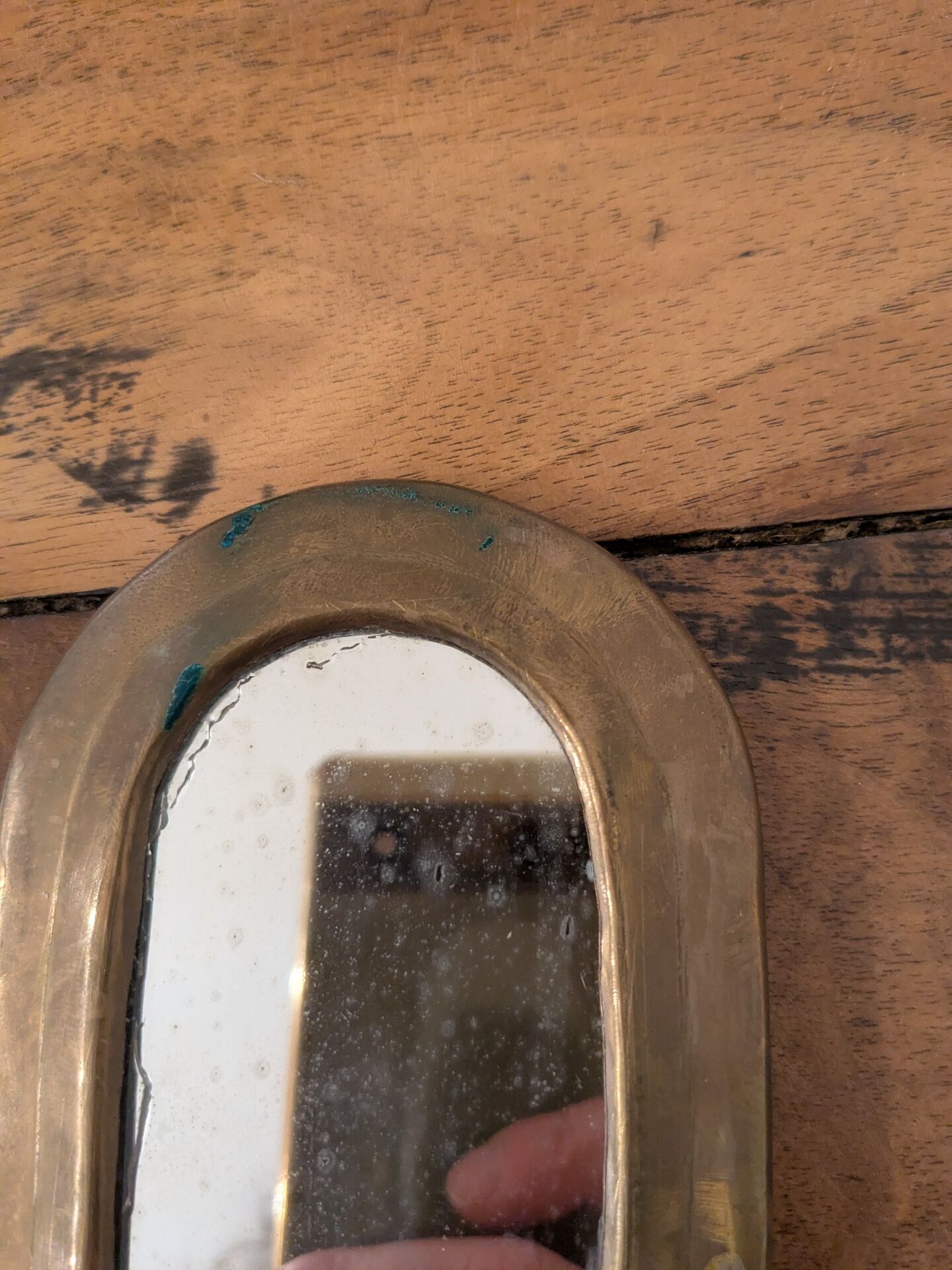 Petit miroir en laiton