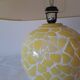Yellow mosaic table lamp - vintage Mediterranean style