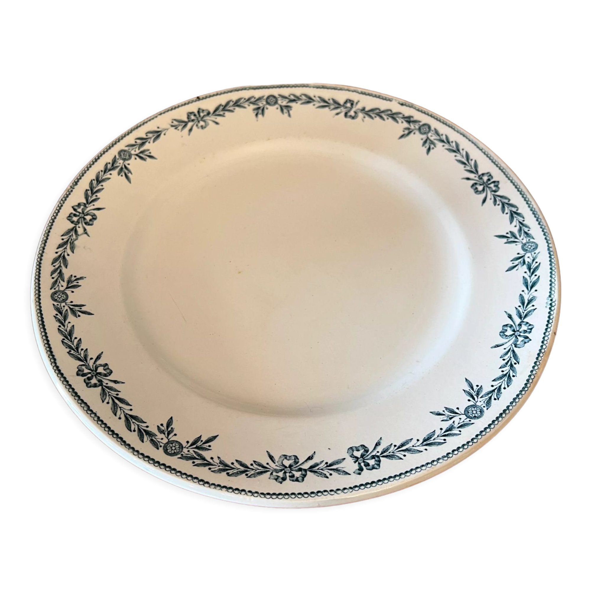 BHV - Old earthenware dish, Lauriers model
