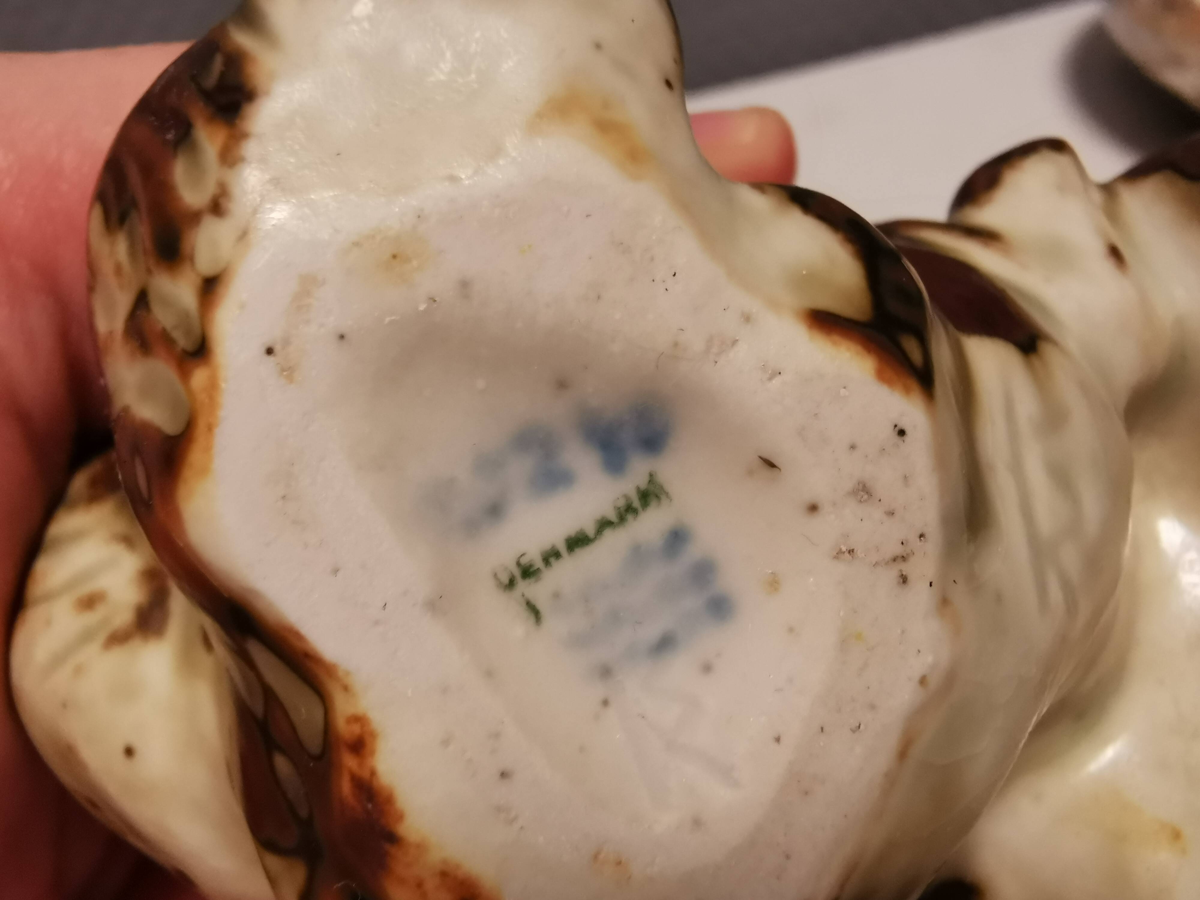 Two bear figurines from Danish Royal Copenhagen mid last century in sung glaze by Knud Kyhn (KK)