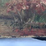 Oil on the Web signed M.HEBERT 1908