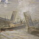 Oil on canvas Marine scene The entrance to Port XX