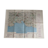 Map Quimper - Guilvinec - Concarneau - Les Glénans 1978