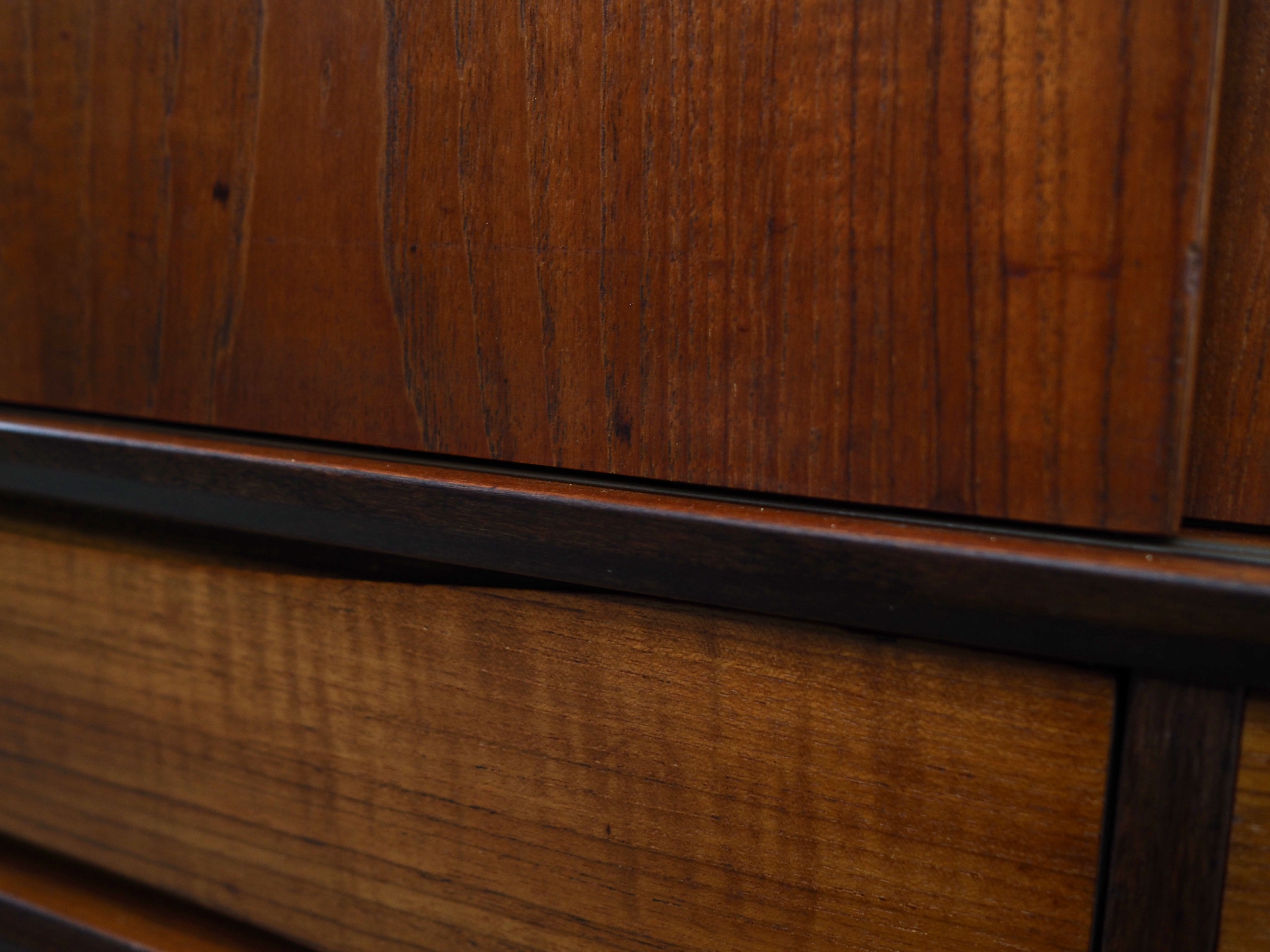 Teak highboard, Danish design, 1960s, production: Denmark
