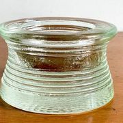 Vintage glass paperweight tray