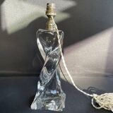 Important crystal lamp base stamped Baccarat