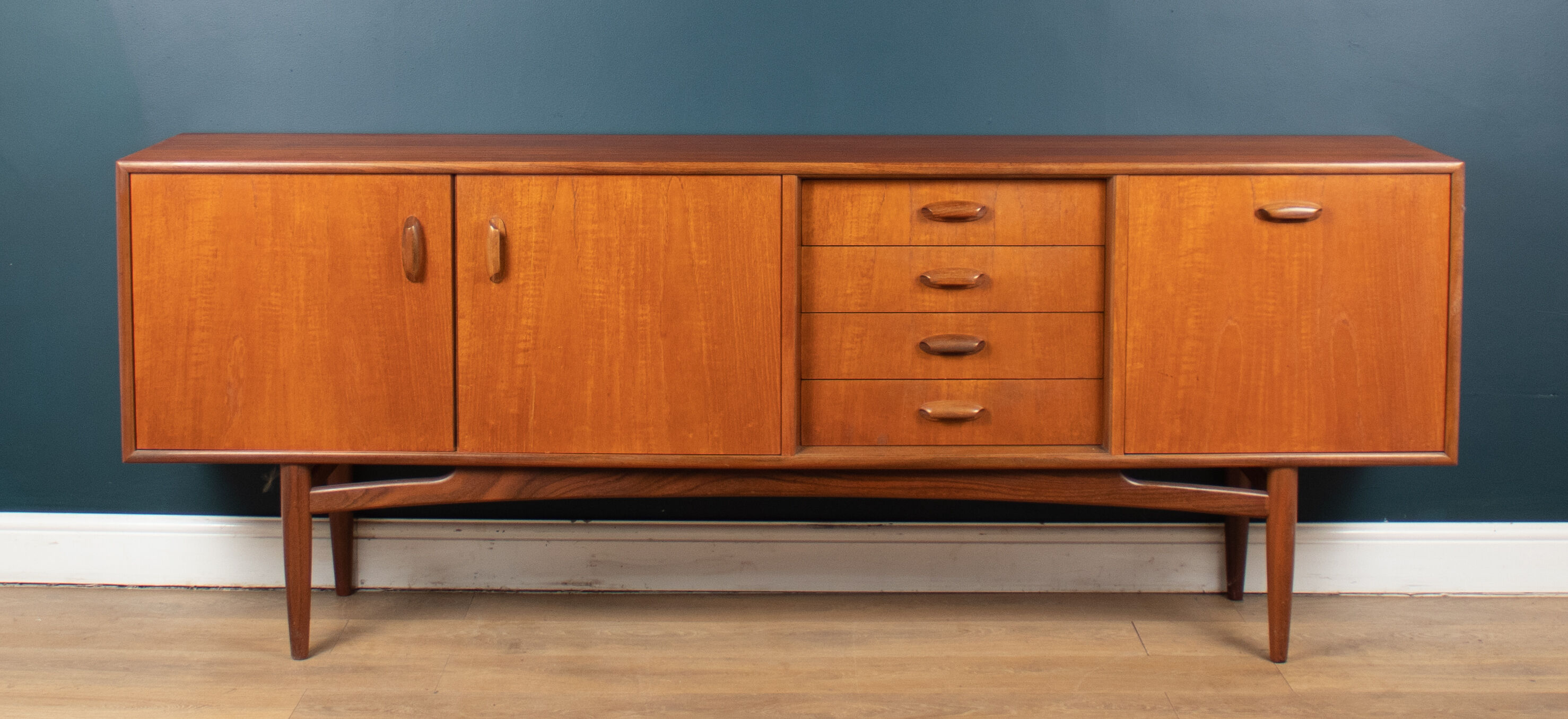 Retro Teak 1960s Restored G Plan Scandi Sideboard By Victor Wilkins