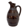 Antique Brutalist Brown Stoneware Pitcher from Berry Vintage Carafe