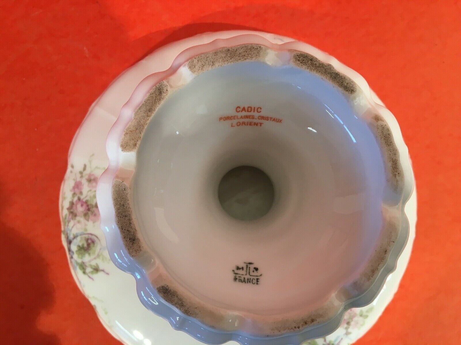 Lot de 3 pièces de forme en porcelaine Compotiers