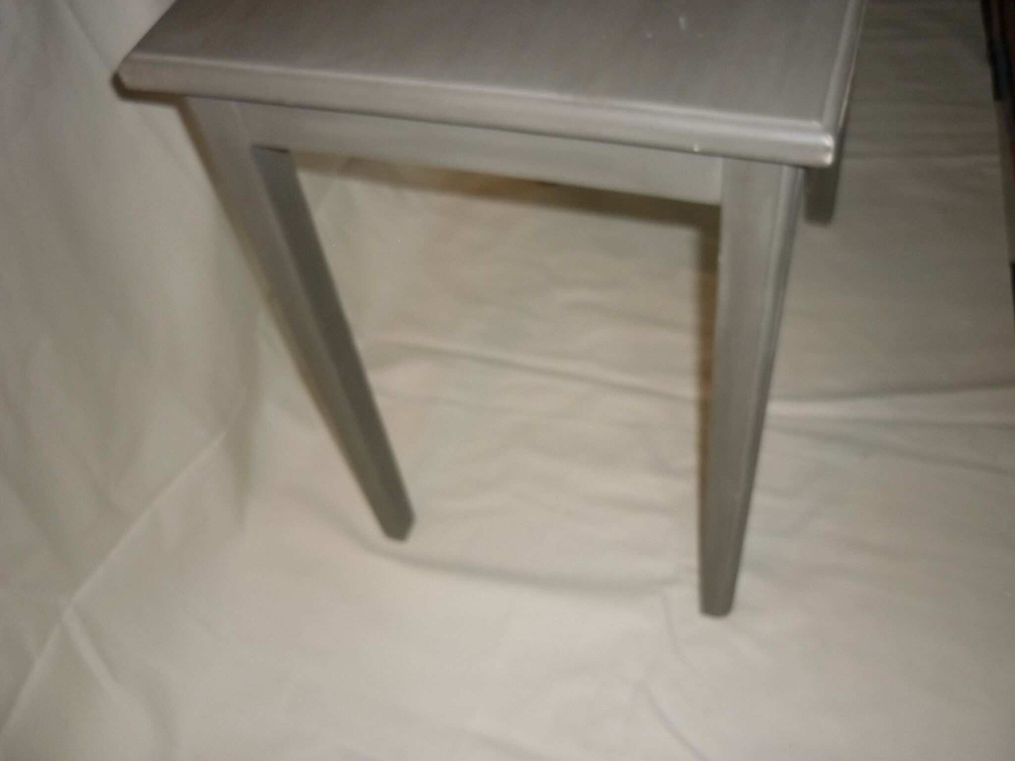 Grey painted wooden table