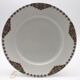 Set of 5 flat plates in Limoges porcelain