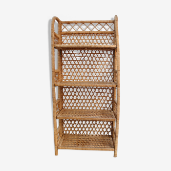 Rattan shelf