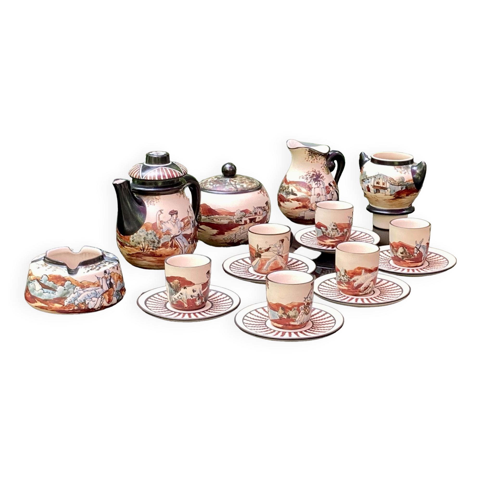 Full tea set - Grès de Ciboure