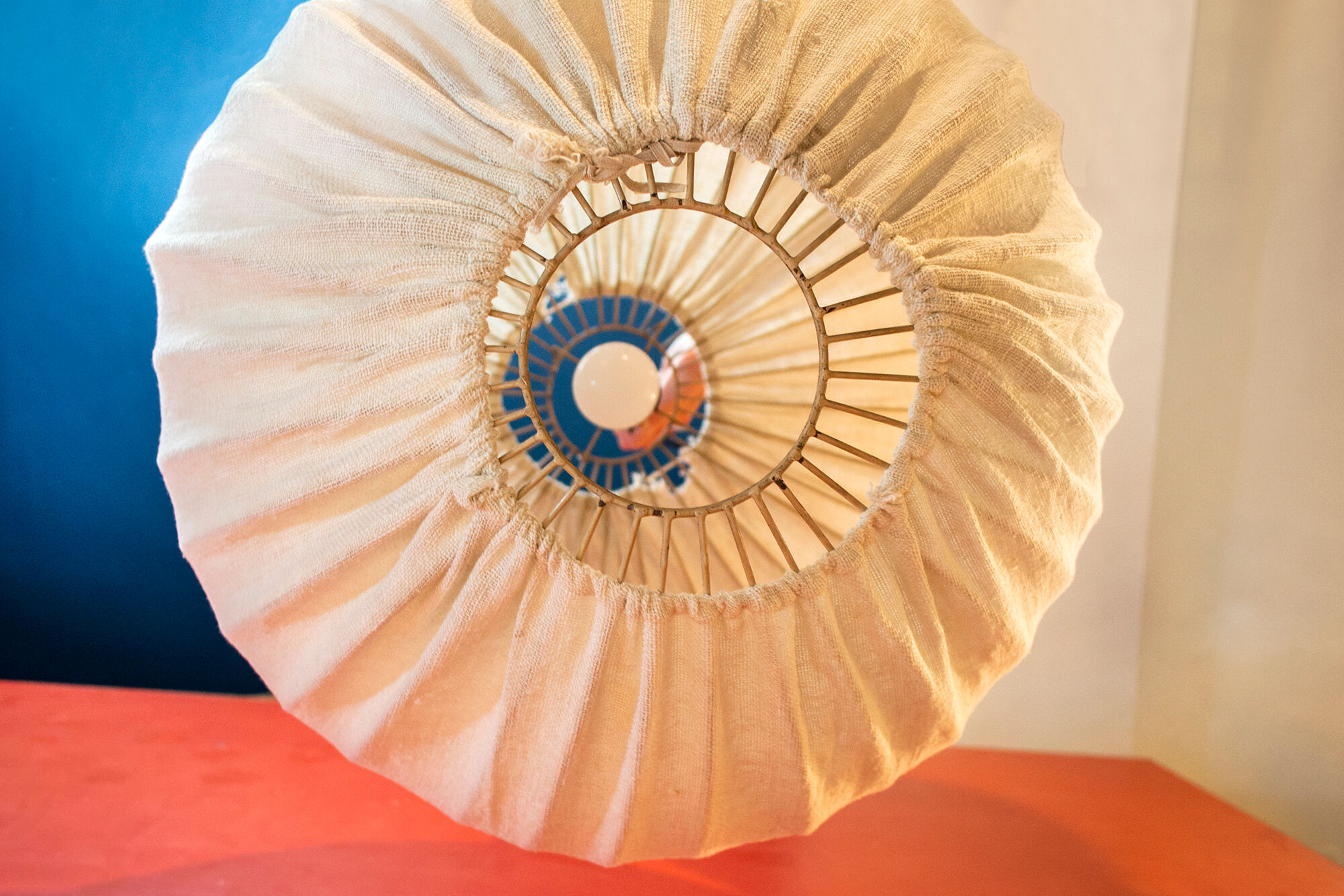 Danish fabric lamp 50s