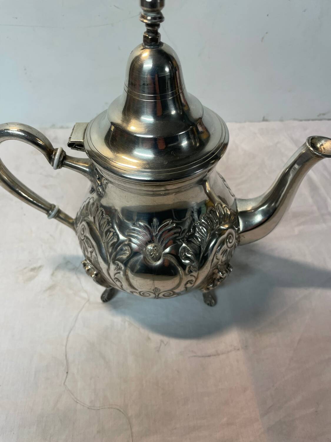 Silver-plated teapot