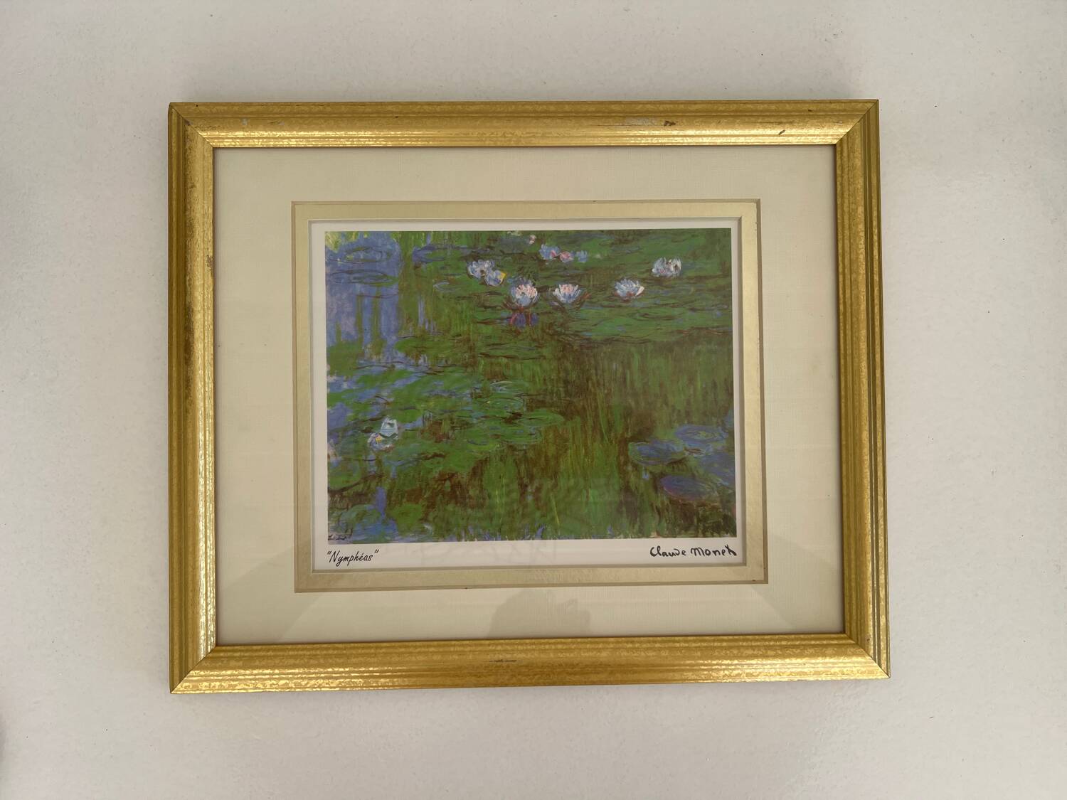 Painting "Water Lilies" copy of Claude Monet