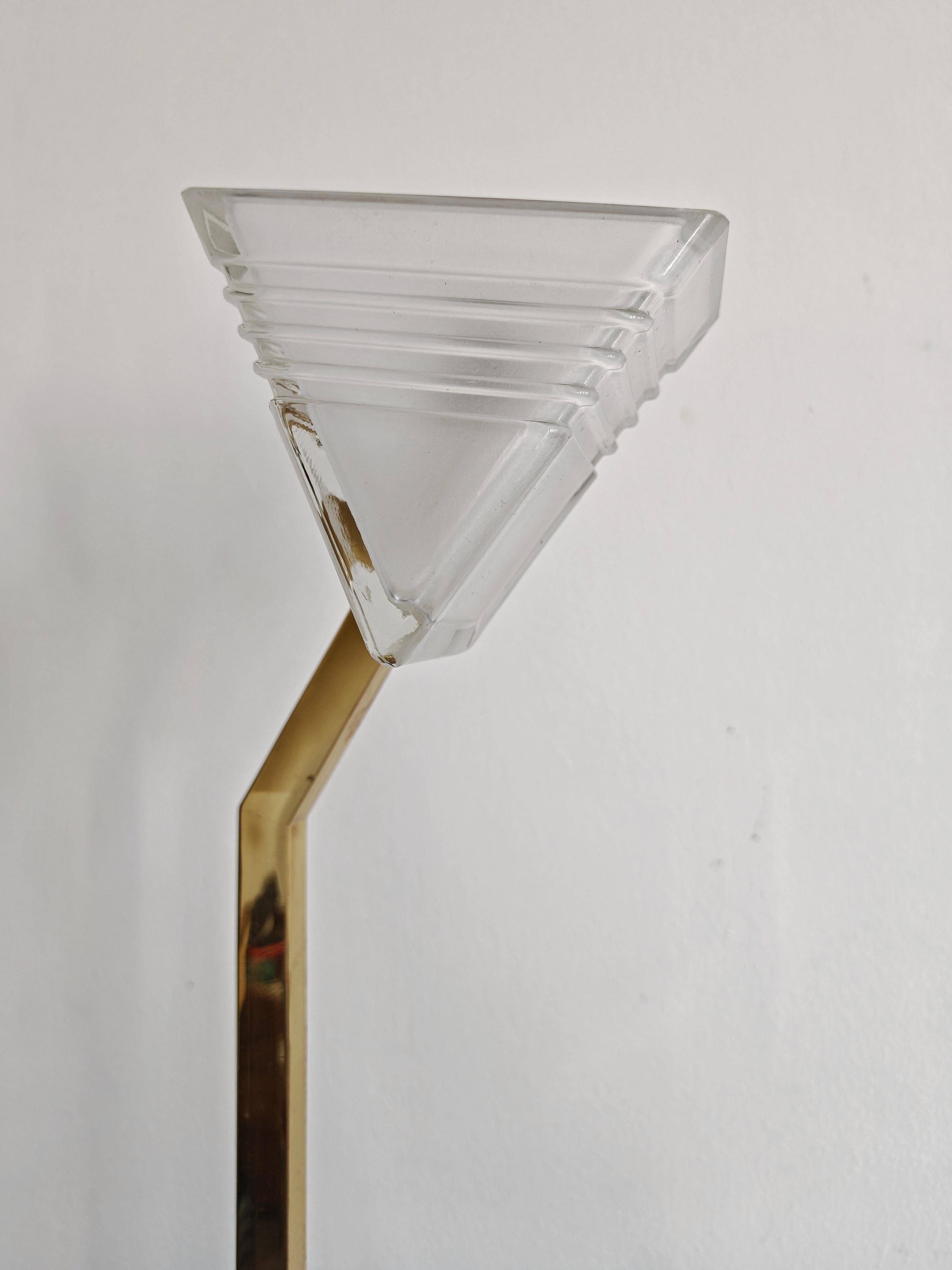 Mid Century Modern brass floor lamp by Peill & Putzler