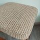 Tabouret bois et tissu scandinave