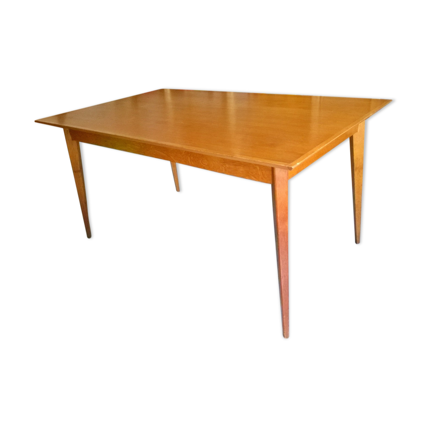 Table en chêne doré 1950