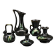 Large collection of 5 modernist glazed Belgian ceramics – Thulin / AIRAIN – Art Deco – 1930s-50s