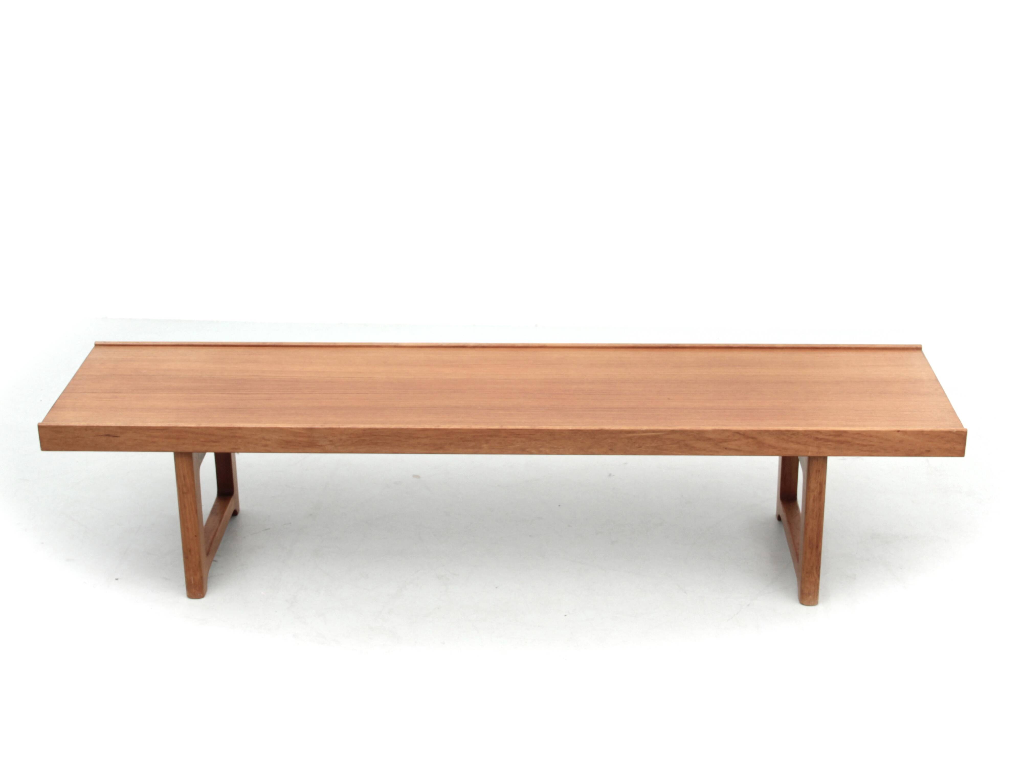 Bruksbo Scandinavian teak bench or coffee table
