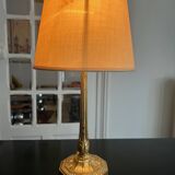 art deco brass lamp