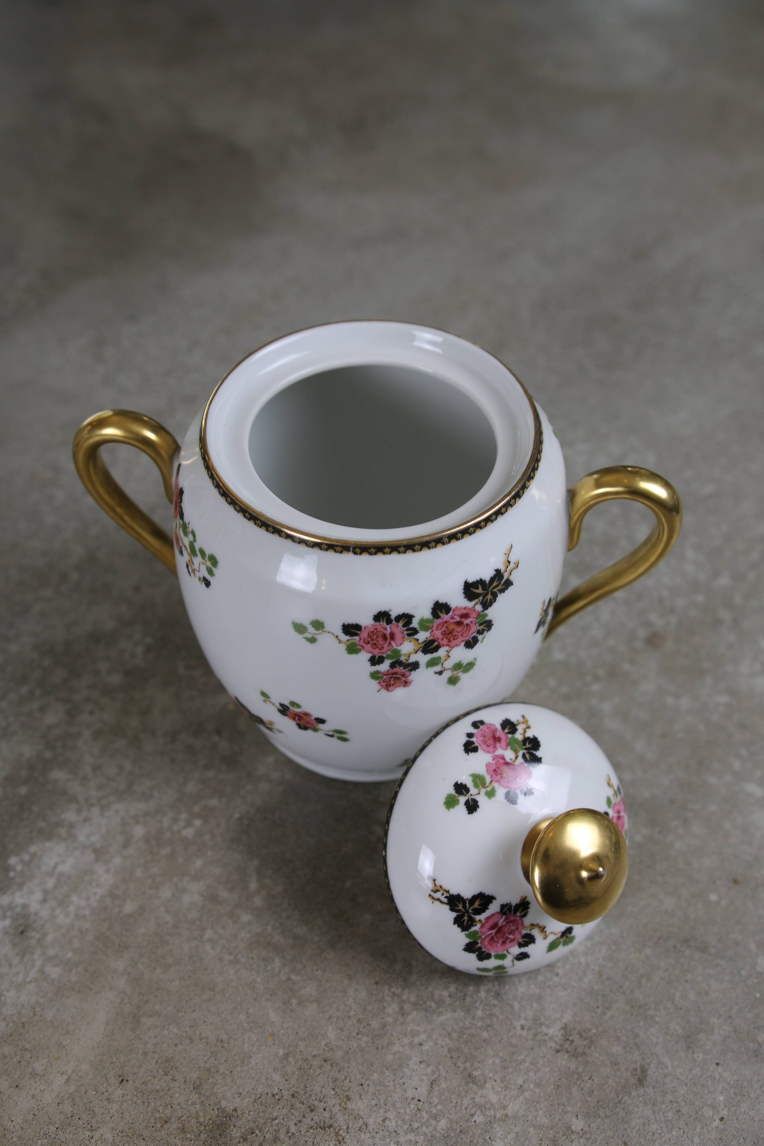 Limoges porcelain coffee service F.Legrand (13 pieces), early 20th century