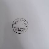 Ibiza blue porcelain dish - Baroque decoration