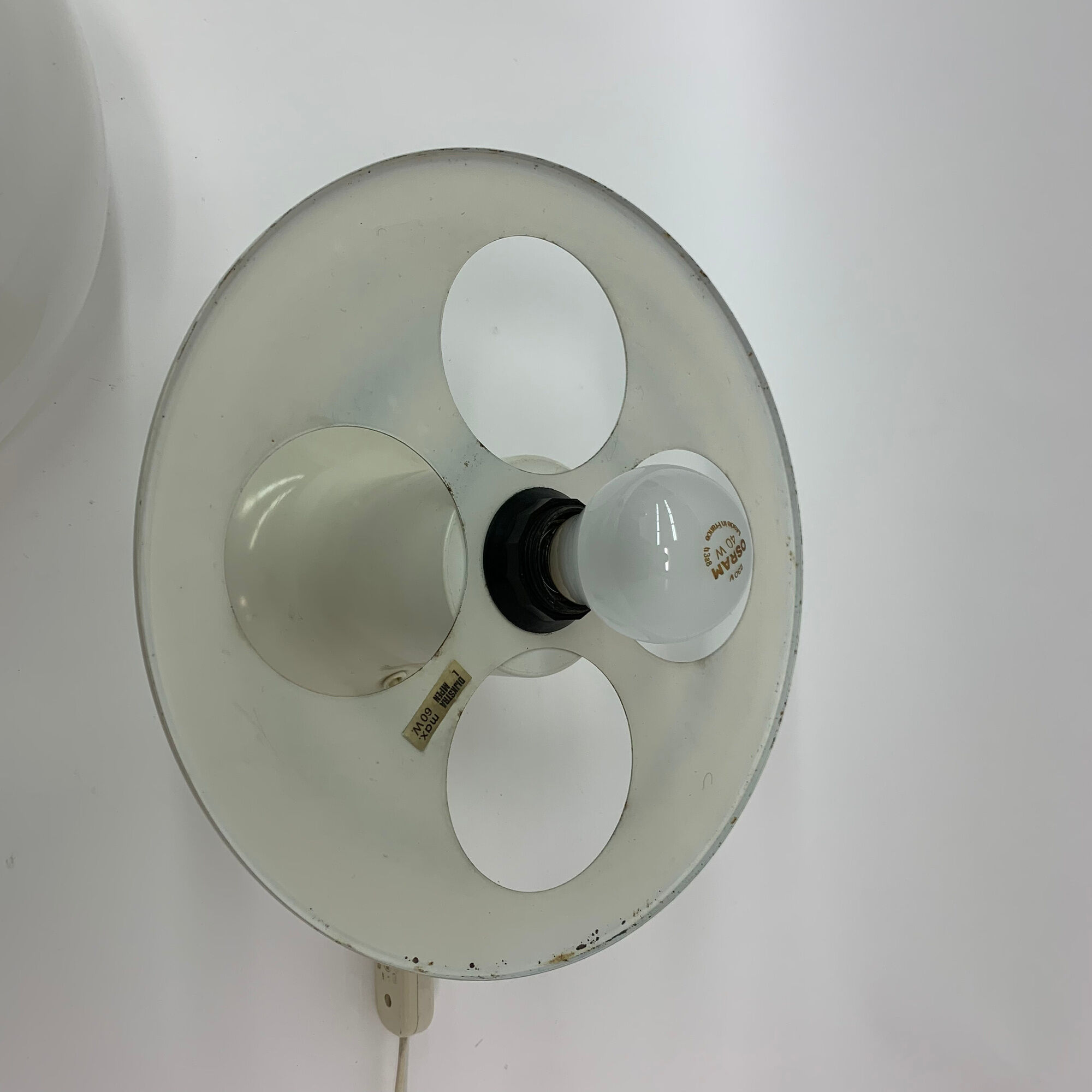 Mid-century design mushroom table lamp Dijkstra holland , 1970's