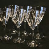 6 wine / port glasses in Baccarat cut crystal? 1930s