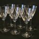 6 wine / port glasses in Baccarat cut crystal? 1930s