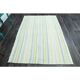 1970s Vintage Turkish Hand-Knotted Wool Cotton MultiColor Kilim Rug 147x217