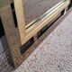 Large vintage design mirror in gold metal