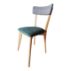 Green bistro chair with houndstooth pattern