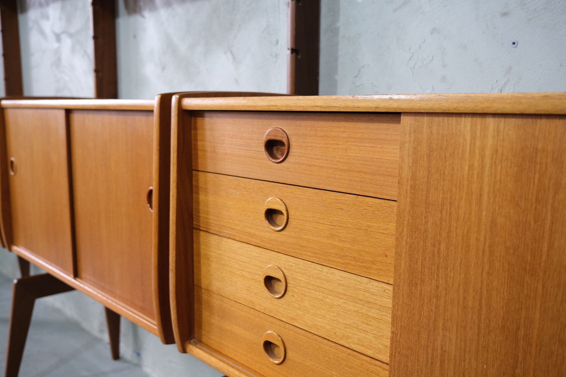 Mid Century Wall Unit by John Texmon, 1960's, Norway