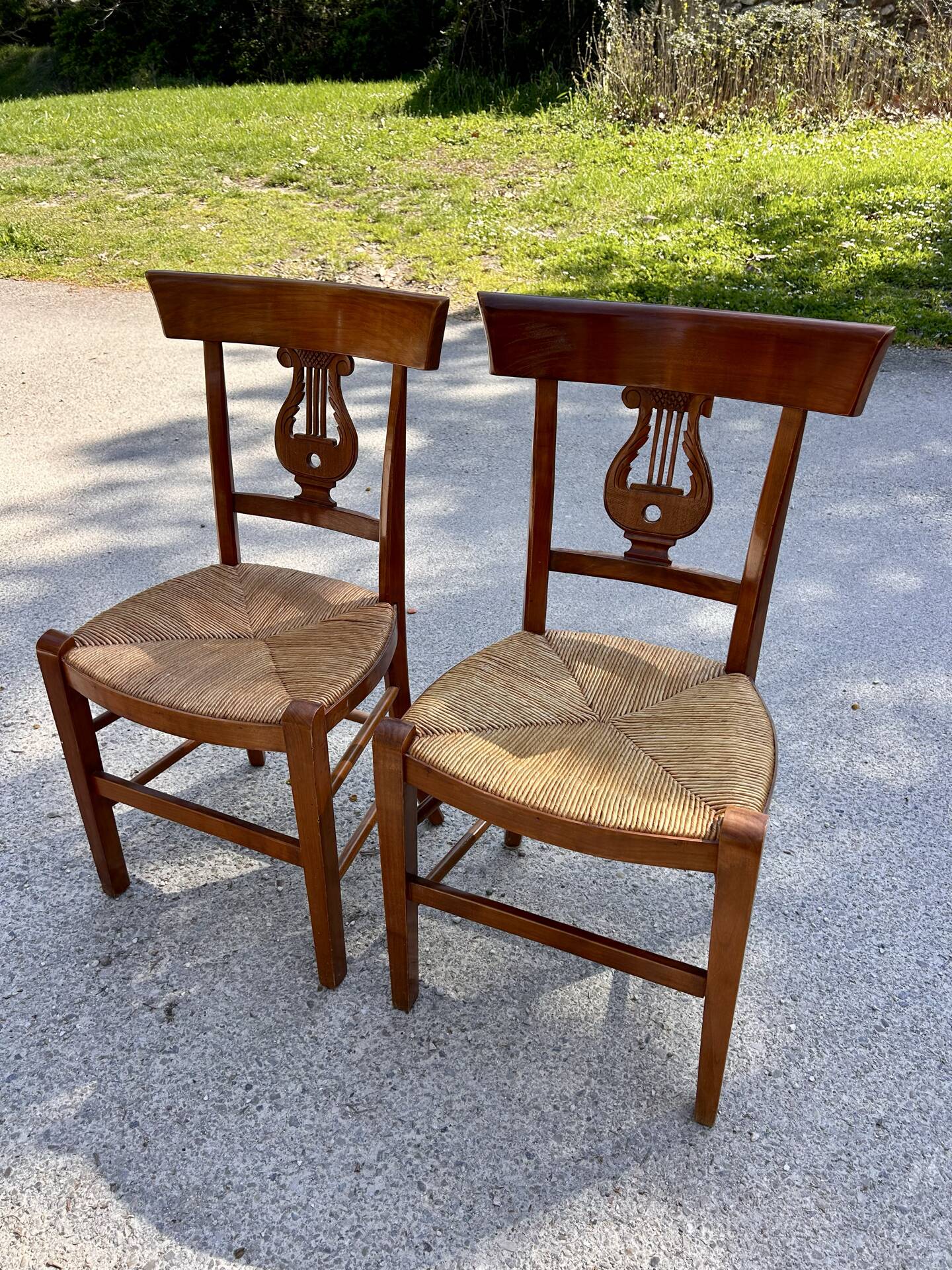 Duo chair Lyre decor