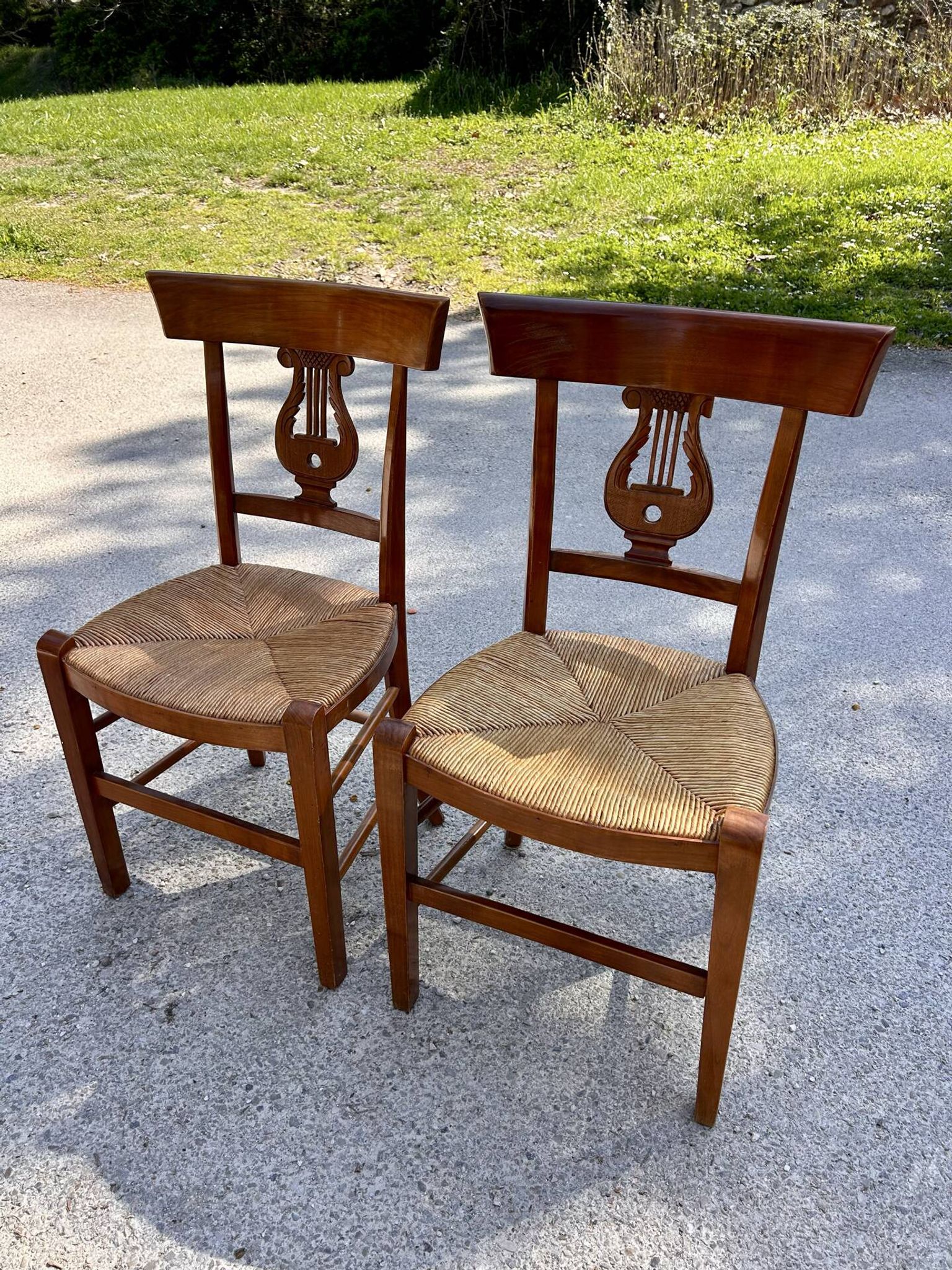 Duo chaise décor de Lyre