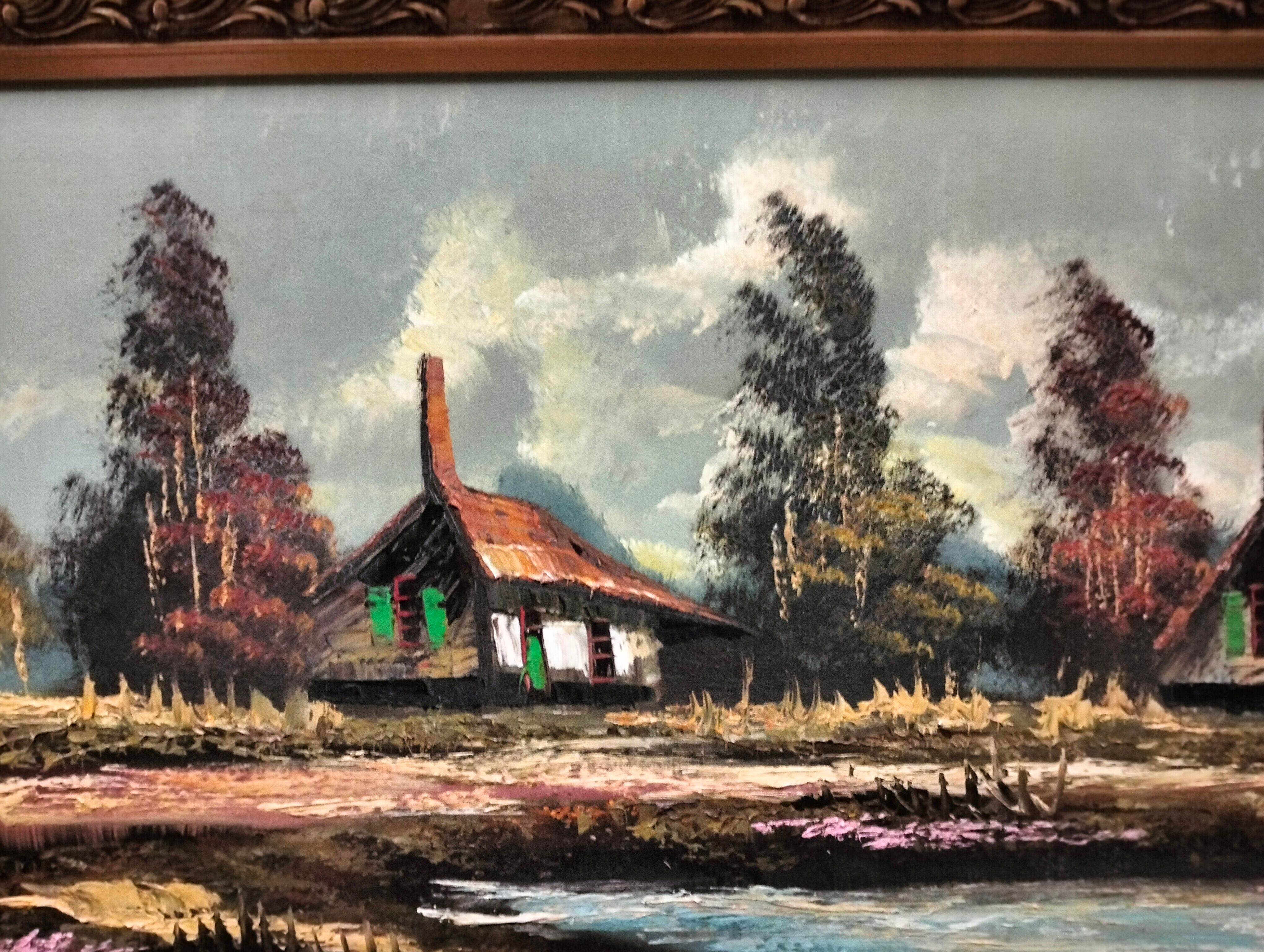 Oil of the twentieth century signed Mollin