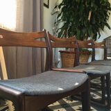 Lot of scandinavian chairs 1970